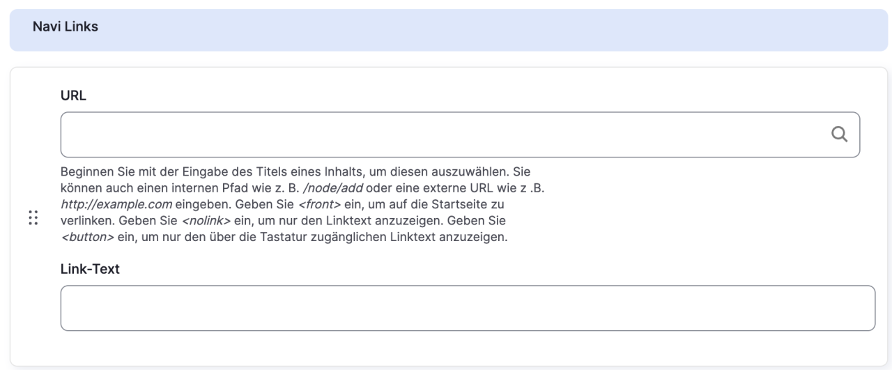 Text Link anlegen Text Link anlegen